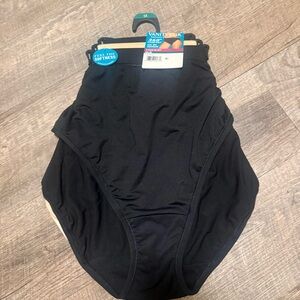 Vanity Fair 3 pairs High-Waist Black/Nude Briefs